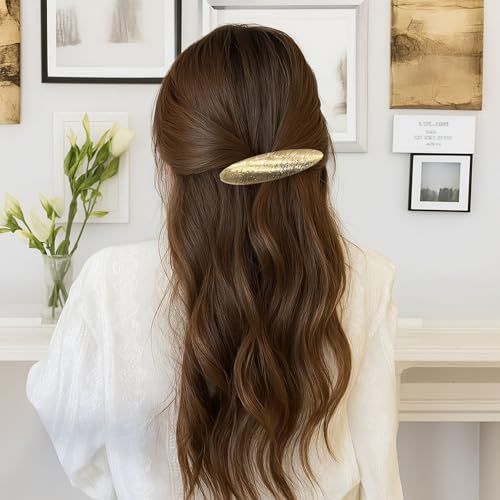 Image of Pack of 6 pcs Gold-Tone Hair Clips set , Decorative Butterfly and Leaf Design,Metal Hair Clip /Back pin for Wedding /Trending Hair Accessories for girls & Women,Golden Metal Hairclips for Girls Barrette Hair Clips Back Clip Hair Accessories for Women