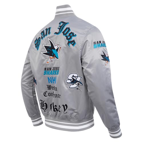 Image of Pro Standard Mens NHL Old English Satin Jacket