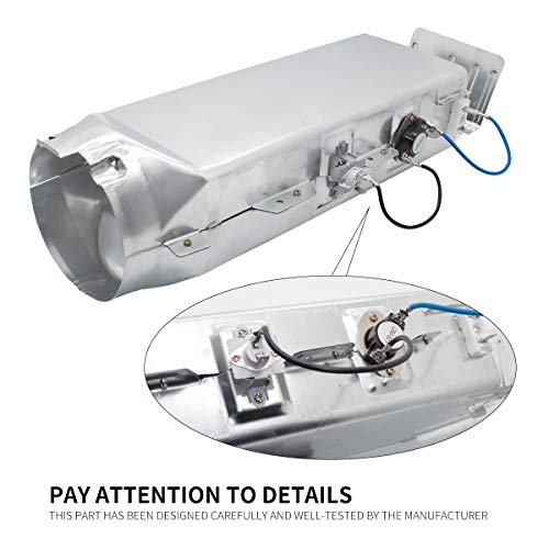 Sikawai DC97-14486A Dryer Heating Element Heater Duct Assembly Fit for Samsung kenmore Dryer Replaces AP4342351 PS4220205 DC97-08891A - Thumbnail 3
