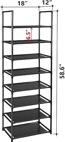 Meuble à chaussures polyvalent 8 niveaux pour économiser de l'espace - 4
