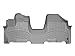WeatherTech Custom Fit FloorLiners for Honda Odyssey - 1st Row - Over The Hump (463171), Grey