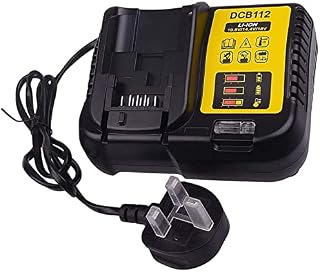 MANUFER DCB112 2A Fast Charger for Dewalt 12V-18V Lithium-ion Battery Charger for Dewalt Battery DCB101 DCB107 DCB112 DCB105 DCB115 DCB184 DCB200 DCB203