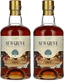 NEW GROVE - Liqueur de café - Liqueurs de Rhum - 26% Alcool - Origine : Ile Maurice - Bouteille 70 cl (Lot de 2)