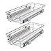 Produktbild vidaXL 2X Einbauschublade 30cm Korbauszug Schrankauszug Teleskopschublade