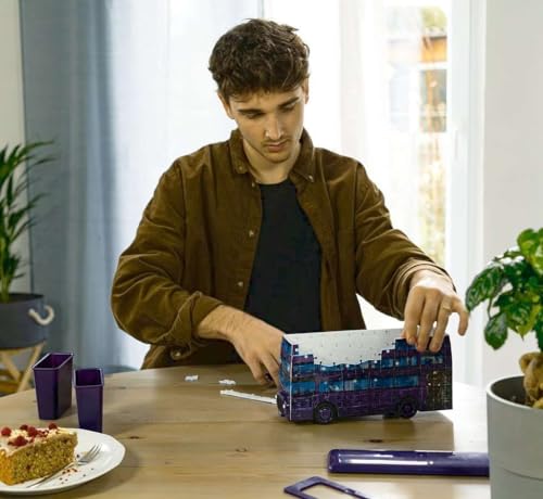 Ravensburger - Puzzle 3D Véhicules - Magicobus/Harry Potter - A partir de 8 Ans - 108 pièces numérotées à Assembler sans Colle - Accessoires de Finition Inclus - 11158