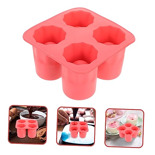 Molde de Hielos Flexible de Silicona Rojo miniatura 5