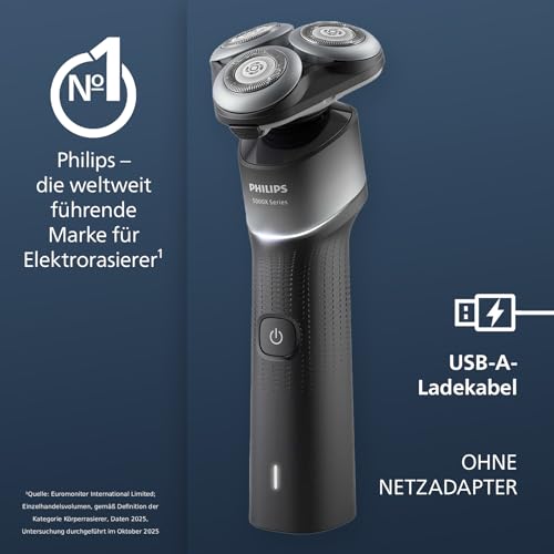 Philips Shaver Series 5000X - elektrischer Rasierer für Herren, Nass- und Trockenrasur, Skin Protect Technologie… – Ansicht 2