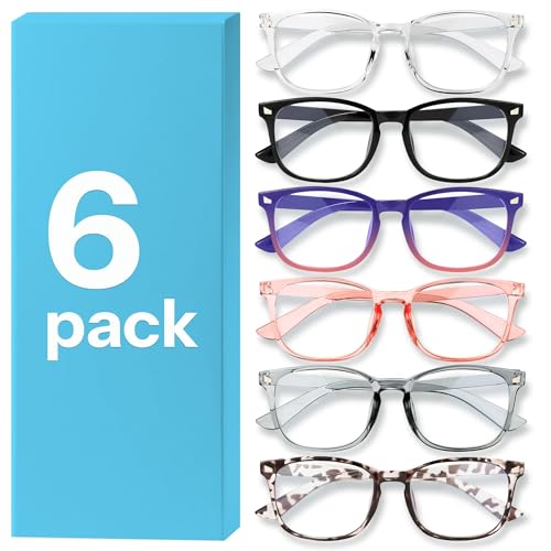 MIGSIR 6 Pack Blue Light Blocking Glasses for Women Men