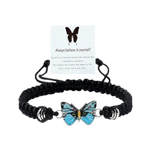 Bracelet papillon ajustable en cuir marron fini le problème de taille
