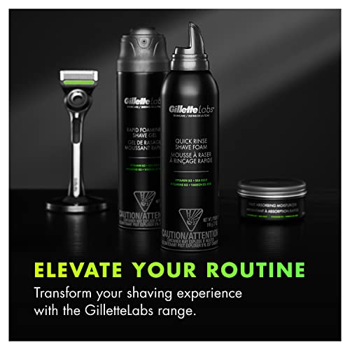Gillette Quick Rinse Lightweight Shave Foam For Men By Gillettelabs, Shaving Foam That Helps Protect The Skin, 8.1 Oz #TOP6