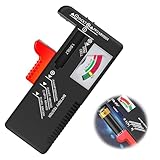 バッテリーチェッカー 電池残量チェッカー 単1～5形 電池チェッカー LRボタン形 9V電池対応 1.5V測定器 電源不要の電池テスター image