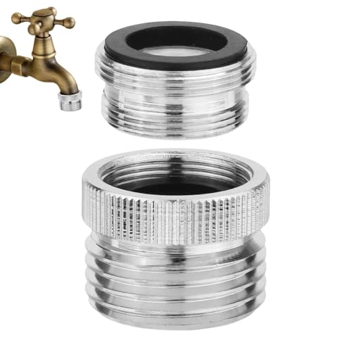 Adaptateur d'aérateur en laiton pour comptoir, kit d'adaptateur de robinet,Adaptateur de robinet avec anneau en caoutchouc intégré - Adaptateur de connecteur de raccords de tuyau pour un débit d'eau