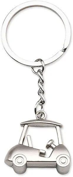 Golf Cart Keychain for Mom Dad Birthday Christmas Gifts for Golf Lovers Gifts for Golfer Golf Accessories Keychain for Husband Wife Wedding Anniversary Presents for Boyfriend Girlfriend Golf Keyring