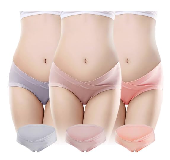 Women Ultra-Soft Stretch Maternity Panties Pack of 3 Pcs-image-14