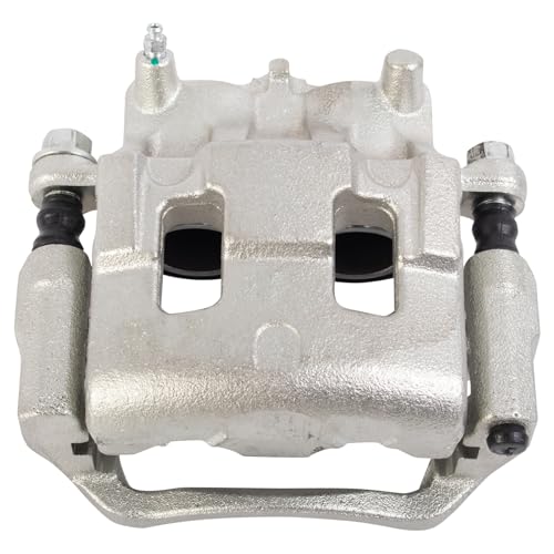 Image of TRQ Front Right Brake Caliper w /Bracket Passenger Side | For 2007-2009 Ford Edge 2007-2008 Lincoln MKX 2007-2012 Mazda CX-7