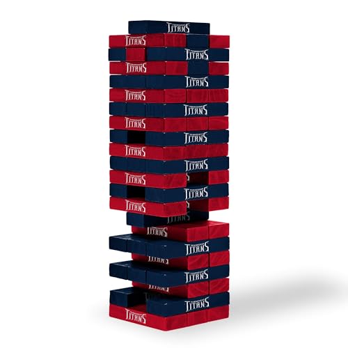 Wild Sports NFL Tennessee Titans Table Top Stackers 3" x 1" x .5", Team Color