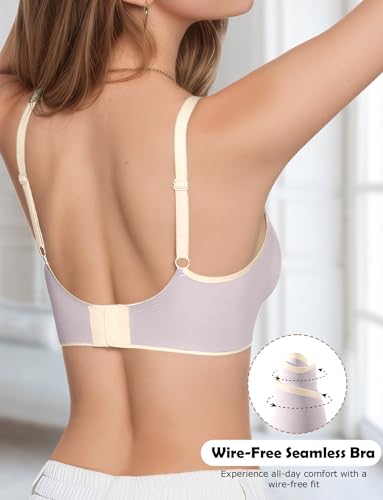 Happy Cherry Girls Seamless Padded Bra Wireless Bralette Underwear No Show Training Bras for Teen Girl 12-18 Years3