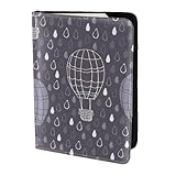 FBGHHTY Funda tipo cartera con estampado de globo aerostático para hombres y mujeres, elegante funda para pasaporte de 5.5 pulgadas, accesorio seguro
