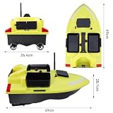 Hevmeveni bateau amorceur GPS 40 points, double moteur, 2 kg photo 6