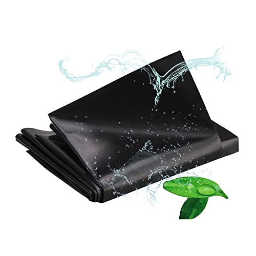 Fodera per laghetto da giardino in HDPE per stagni di pesce Membrana in gomma flessibile Facile da tagliare Underlayment per caratteristiche idriche flussi e fontane Fodera per piscina da 0,2 mm