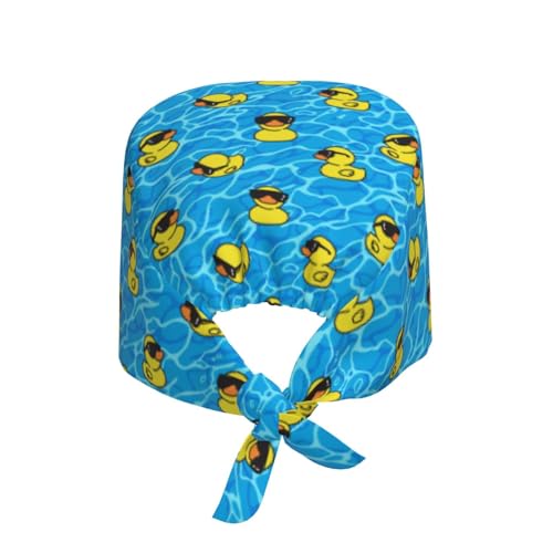 Image of Working Cap Scrub Cap with Sweatband | Adjustable Nurse Surgical Caps, for Men Women, Tie Back Hat