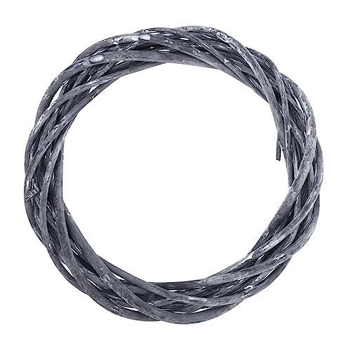 Luxshiny Grapevine Wreath Black Handwoven Wooden Twig Vine Branch Decorative Wreath for Home Door Wall Decor Craft Projects Rustic Seasonal Decorations