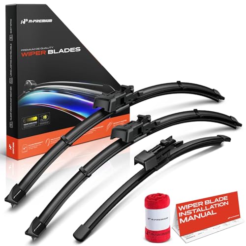 A-Premium Wiper Blades Set for VW Golf 2007-2014, 24/19/11