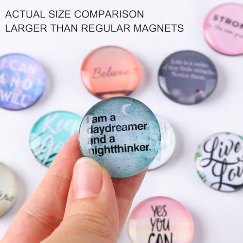 12 imanes decorativos redondos inspiracionales para refrigerador miniatura 3