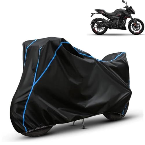 Image of Kerwa Waterproof Bike Cover Compatible with Bajaj Pulsar N250 | Dust Proof, UV-Resistant, All-Weather Protection Bike Body Cover, Windproof Elastic Bottom
