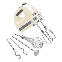 KitchenAid 9 Speed Artisan Hand Mixer - Almond Cream 5KHM926AAC