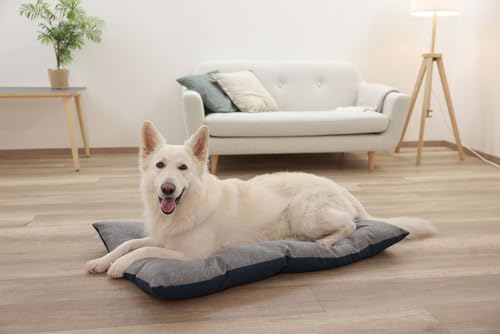 Kerbl Pet Liegekissen Ely, grau/petrol, 55x90 cm