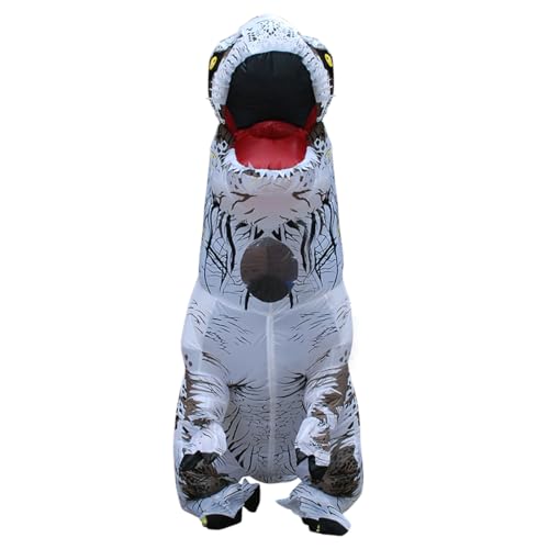 JASHKE Costume da Dinosauro Gonfiabile per Adulto Costume Gonfiabile T-Rex Costumi di Carnevale di Halloween per Adulti