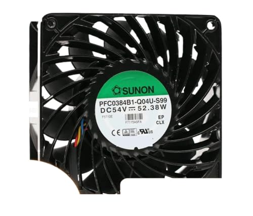 for Sunon PFC0384B1-Q04U-S99 120mm X 120 38mm 12cm DC 54V Cooling Fan for Welding Machine, Cabinet, Server, and Inverter(Refurbished)