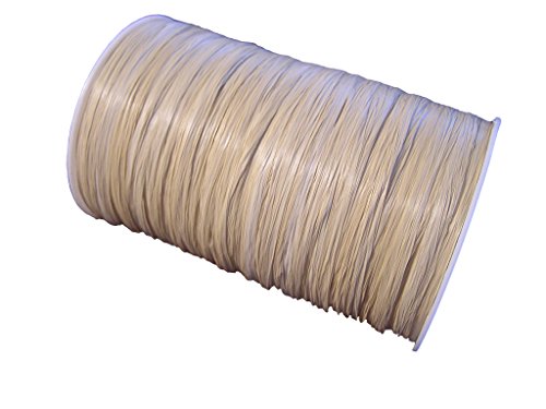 Oatmeal Matte Raffia Ribbon, 1/4