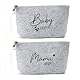 APOMOONS 2pcs Geschenk für Schwangere, Babyparty Geschenk Mama Bag aus Filz, Mama Geschenk Geburt Geschenk für Werdende Mutter, Geschenk Werdende Mama Geschenk Werdende Mutter Geschenk Mama zur Geburt