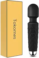 Massageador Power Wand sem fio, à prova d'água, USB, recarregável, com 10 velocidades poderosas, 20 modos de vibração, mini frequência para dores musculares e recuperação esportiva