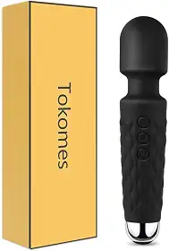 Massageador Power Wand sem fio, à prova d'água, USB, recarregável, com 10 velocidades poderosas, 20 modos de vibração, mini frequência para dores musculares e recuperação esportiva