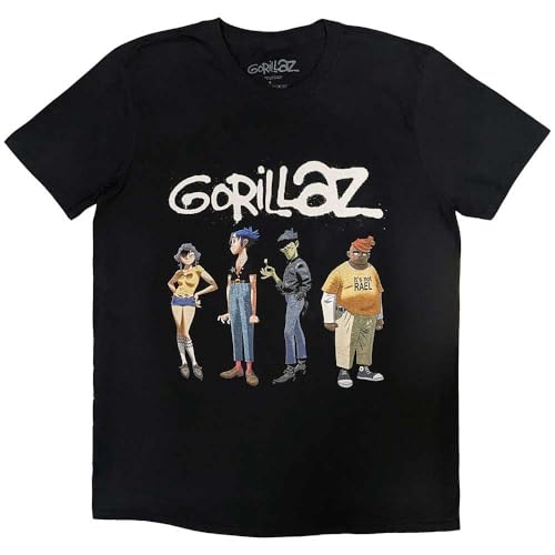 Gorillaz Spray Logo Group T Shirt Size M
