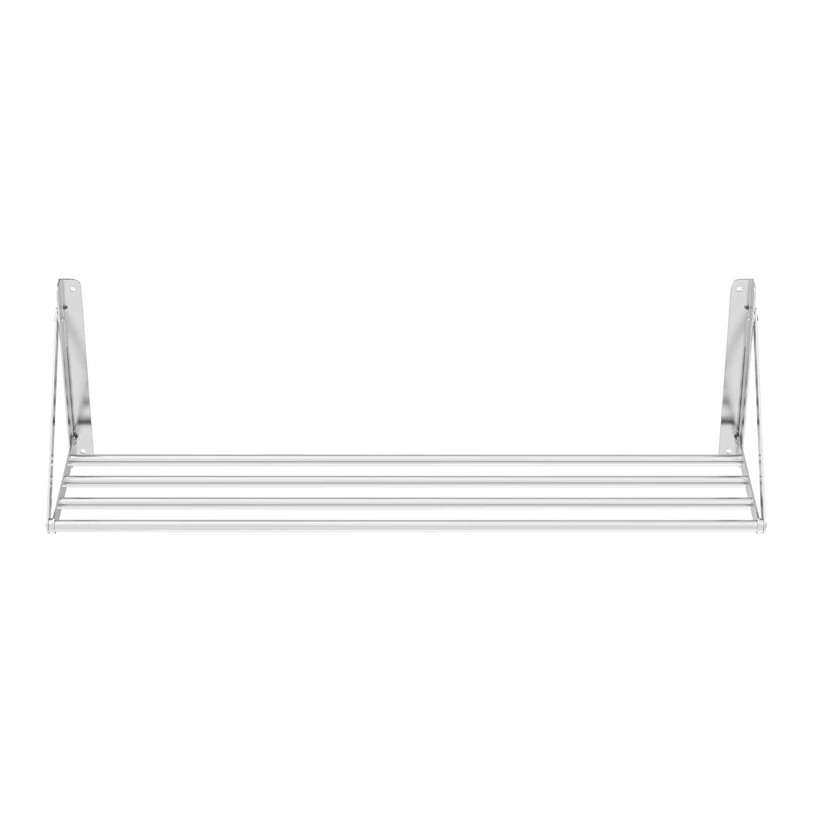 Royal Catering Estante De Pared Plegable Estantería para Cocina RC-TFWH120X30 (120 x 30 cm, hasta 40 kg, Diseño de Barras, Acero Inoxidable)