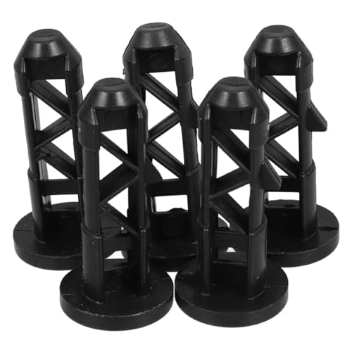 KOMBIUDA 5pcs Trash Can Cover Connectors Easy Install Buckles for Outdoor Trash Cans Bolts for Sanitation Use