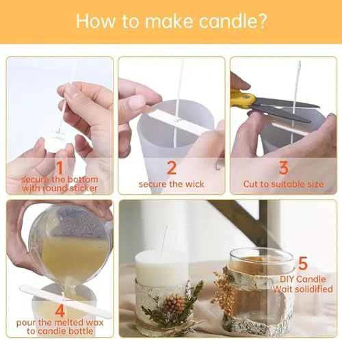 Kit de 310 pabilos para velas con accesorios miniatura 3