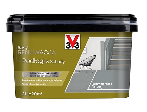V33 Boden- & Treppenfarbe – Ohne Schleifen & Grundierung – Hochdeckend, abriebfest,...