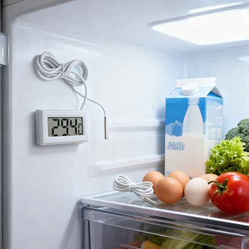 Led Display Digital Thermometer, Led Thermometer Digital Thermometer Water Cold Water Thermometer Probe Sensor Digital LCD Thermometer.