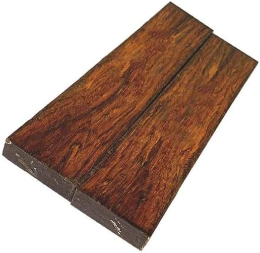 Exotic Cocobolo Bookmatched Knife Blank/Tool Handle Sets with Size 5 x 1-1/2 x 3/8 (12)