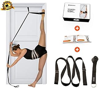 Stretch Strap with Door Anchor – Improve Leg Stretching with Door Flexibility Trainer