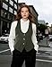 GRACE KARIN Women's Vest Top 2025, Plaid Sleeveless Suit Dressy Blazer Trendy, Button Down formal Waistcoat Jacket Fashion 2XL