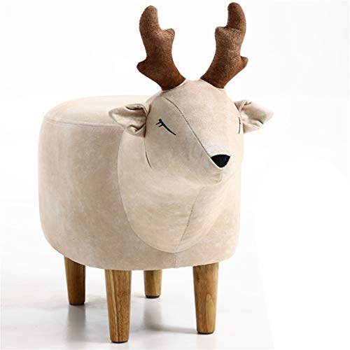 Repose-pieds rangement ottoman faon blanc tabouret à chaussures - 2