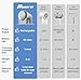 Bymore Fabric Shaver, Lint Shaver, Lint Remover Defuzzer Sweater Shaver for Clothes and Furniture(6-Leaf Blades,65mm Mesh,2 Blades Extra)