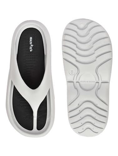 Image of HEALTH FIT Extra Soft Premium Slippers with Soft Acupressure Comfortable & Light Weight Stylish & Anti-Skid Classic Ultra Soft Casual Waterproof & Everyday Flip Flops HF147