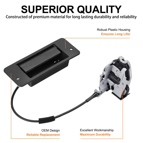 Image of SYERAL E150-E350 Vans Rear Door Latch Assembly 8C2Z-15431A03-A Compatible with Ford E150 E250 E350 Econoline Van 1992-2019 Rear Left Driver Side Cargo Door Lock Latch